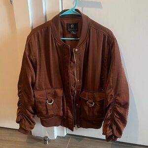 House of Harlow 1960 Rust Bomber Jacket